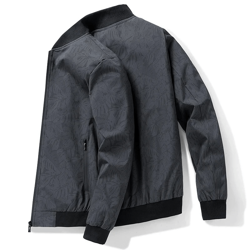 Men's Tactical Camo Jacket - Weatherproof Polyester Outerwear with Cuff and Zipper Closure, Stylish Black Camo Design